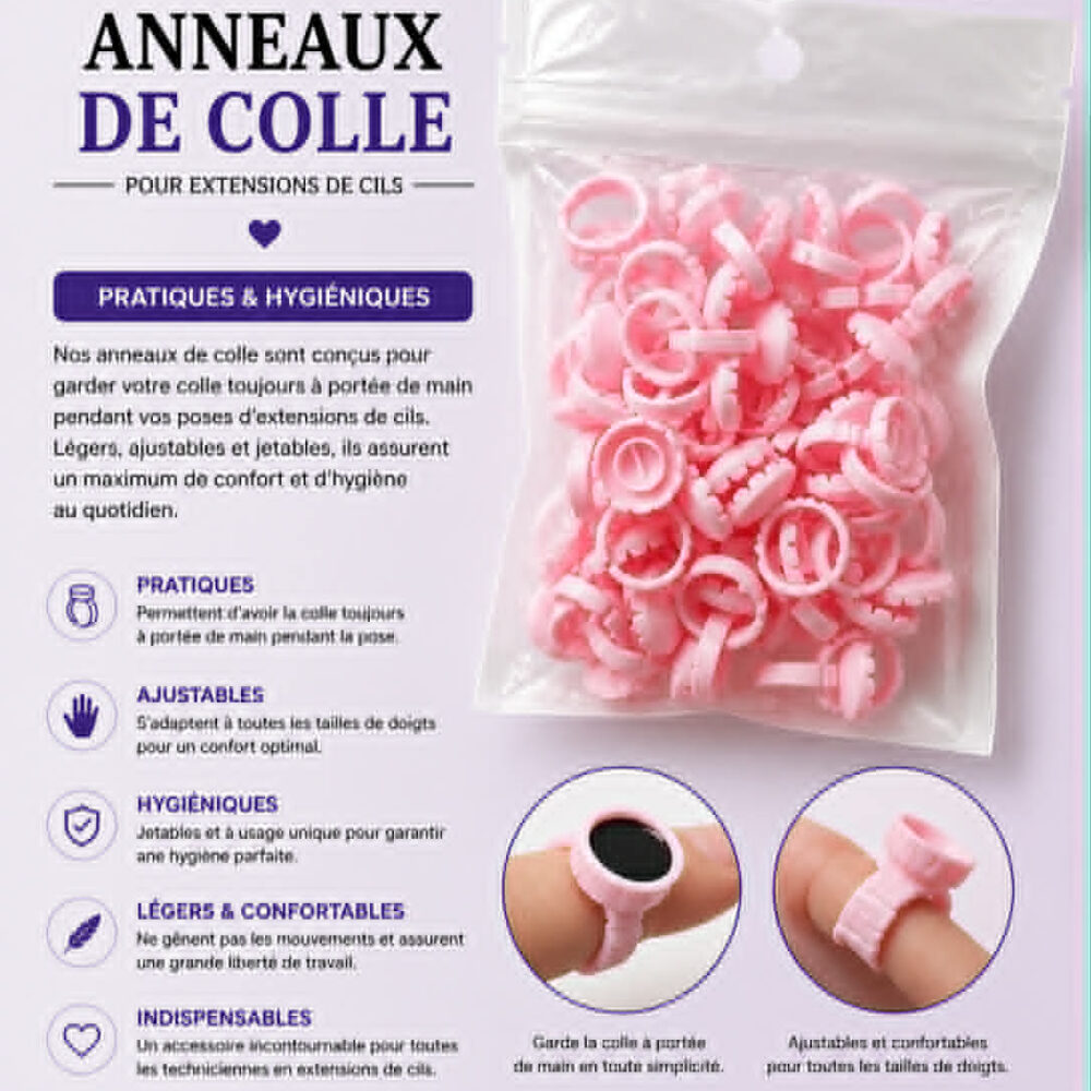 Bagues de colle - 50 pcs