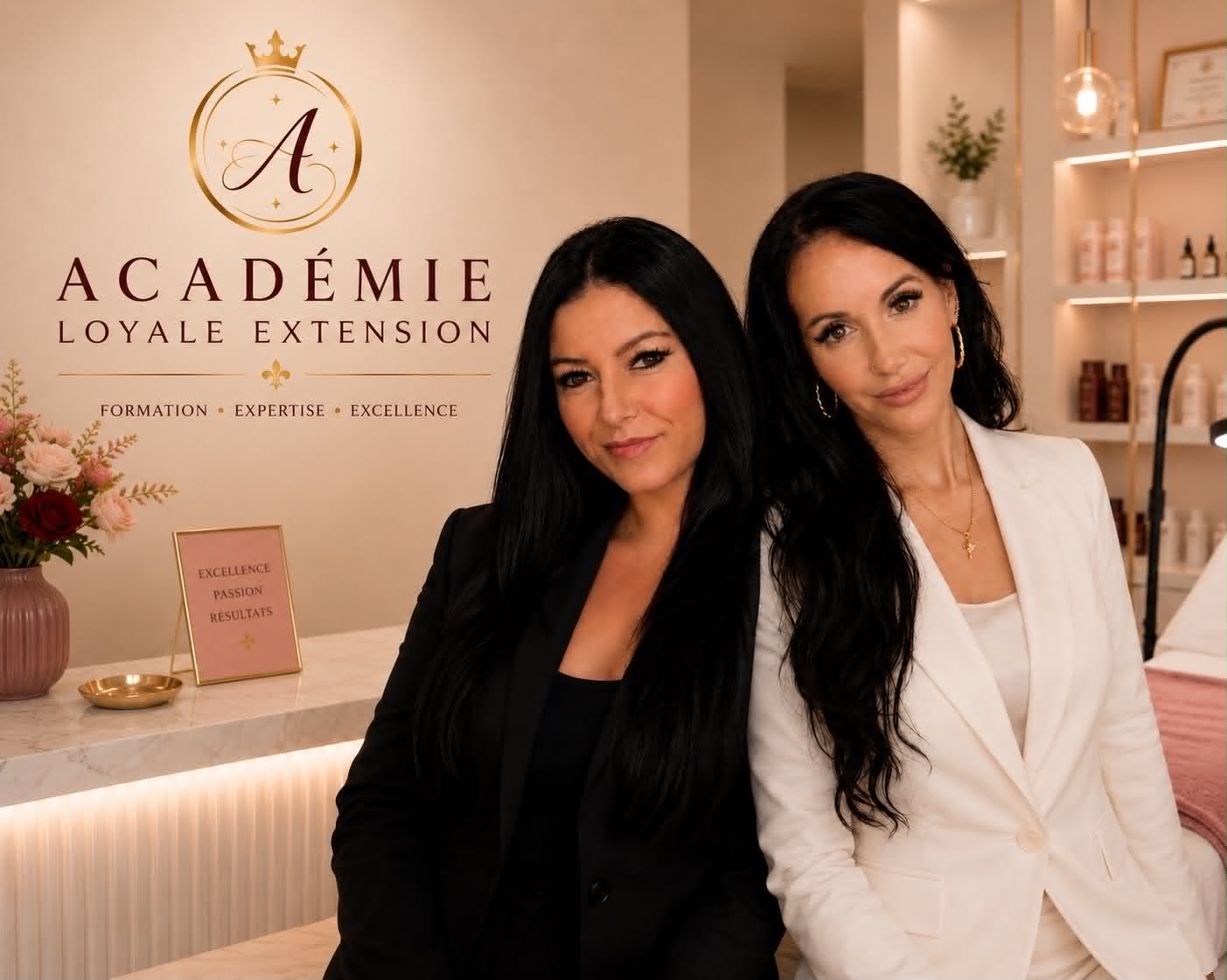 Les deux formatrices de l’Académie Loyale Extension dans leur studio