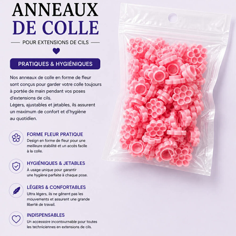 Anneaux de colle - 50 pcs